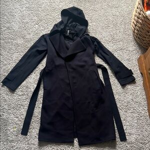 Women's Black Athleta Trenchcoat
